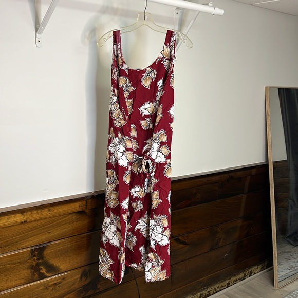 Vintage Hawaiian Midi Dress Rayon Lightweight- 1X - Picture 2 of 4